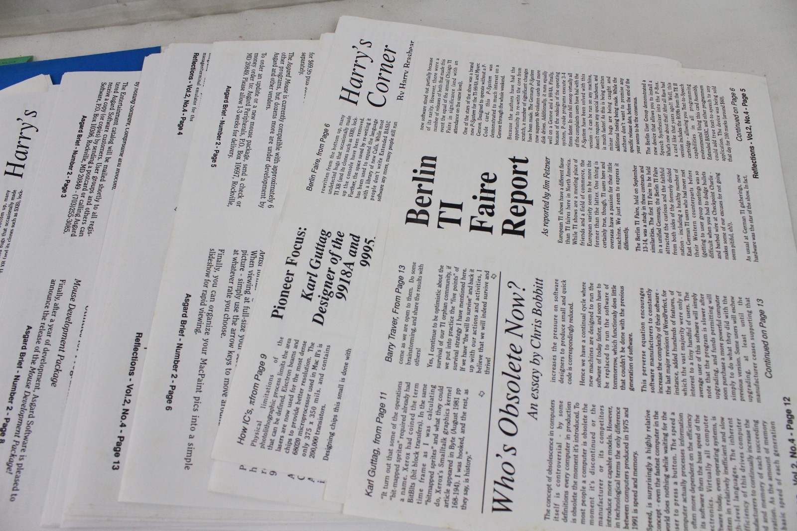 Vintage Computer Asgard News Software Original Program Layouts Magazine
