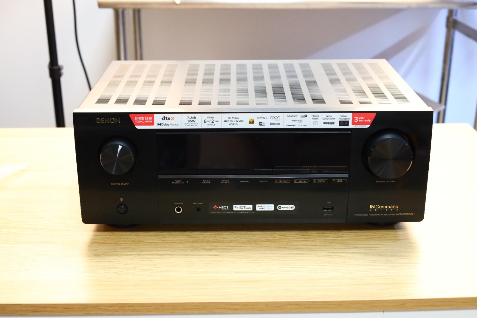 Denon AVR-X2800H 7.2 Ch Stereo Receiver - HDMI OUT Not working - for parts