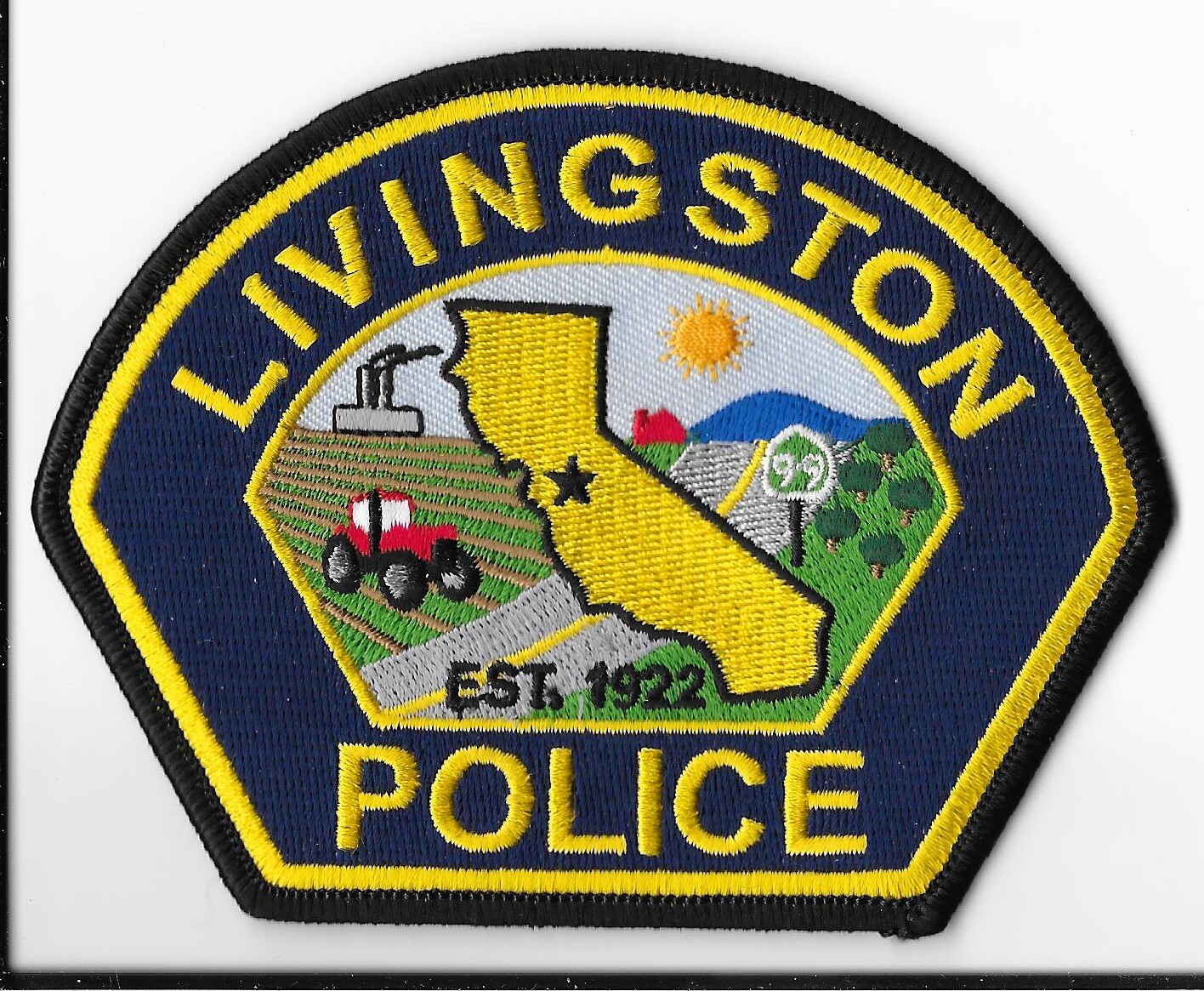 Livingston Police Department, California Shoulder Patch V1