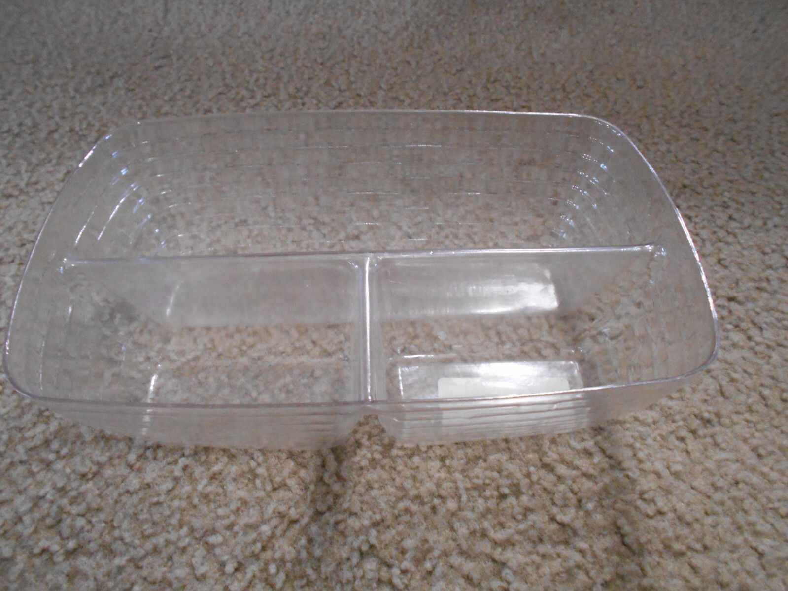 Longaberger Holiday Cheer 3 way divided plastic protector 45128 11" x 7"