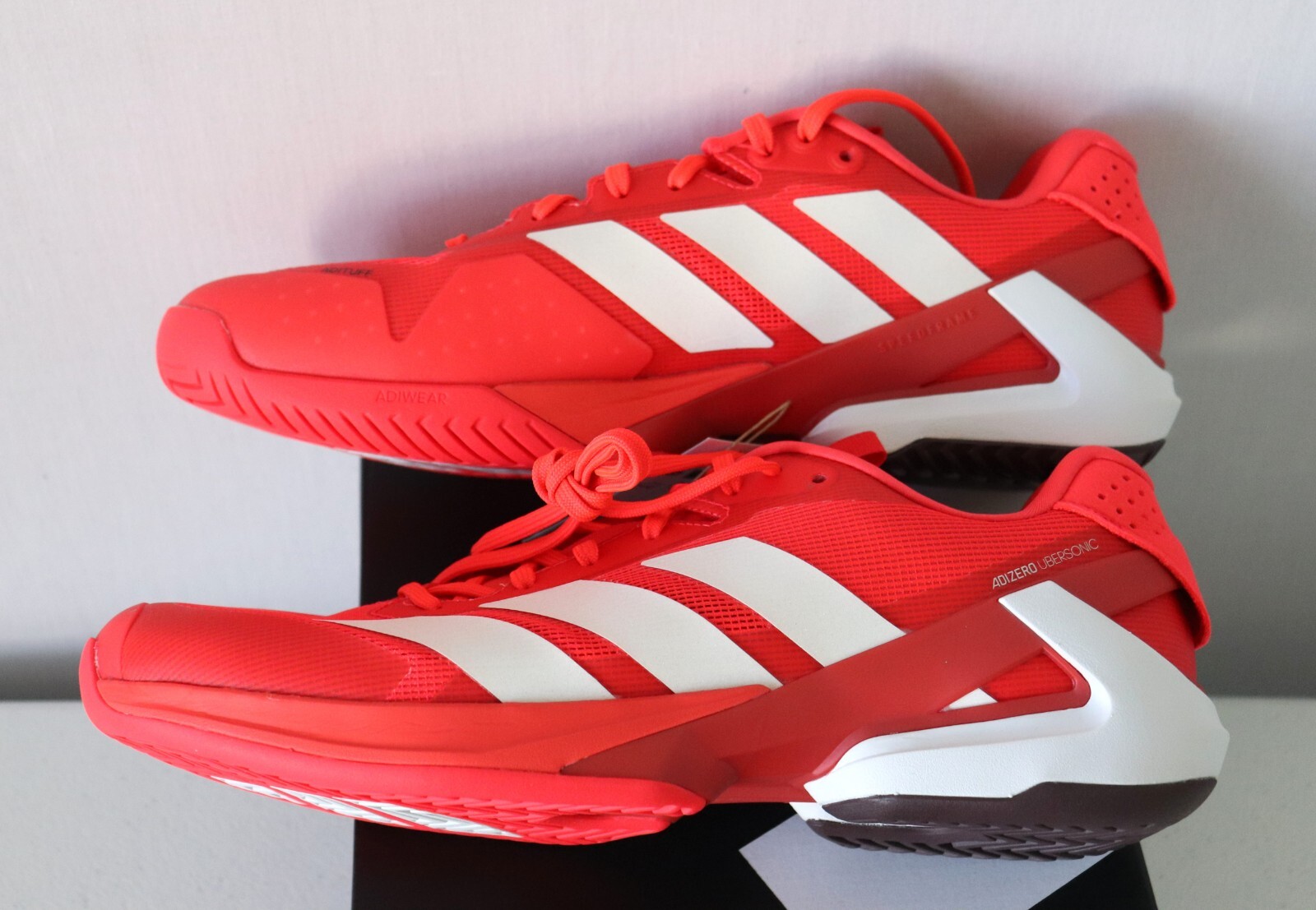 Adidas Adizero Ubersonic 5 Lucid Red Tennis Shoes Men Size 11