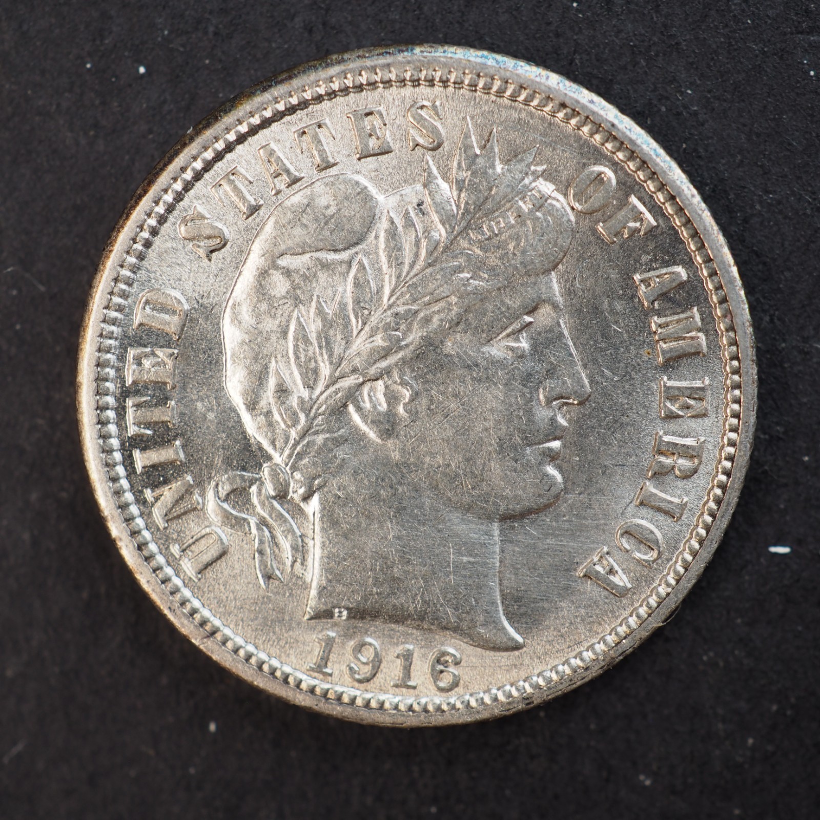 1916 *P* BARBER SILVER DIME ***NICE COIN!*** - FREE SHIPPING! C4457