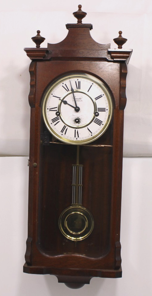 Vintage Comitti of London Westminster Wall Clock With Hermle 341-021 Movement