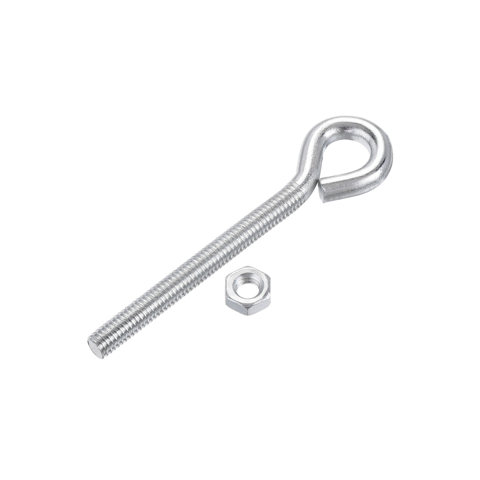 M6x60mm Eye Hooks Screws Bolts Kit 10Pack Carbon Steel Hanger Eyelet Hooks Screw