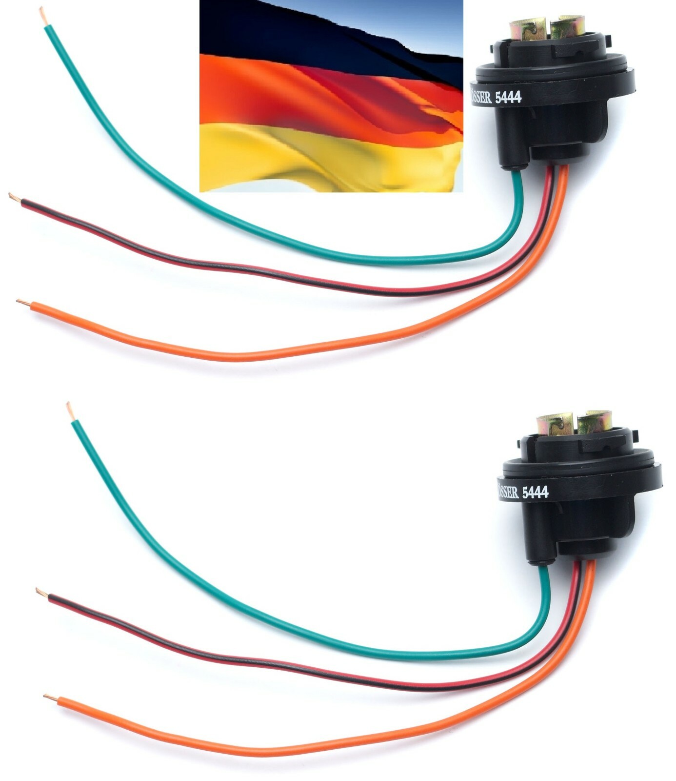 Flosser Pigtail Wire 5444 Female Socket 1157 Two Harness Stop Brake Replace Fit