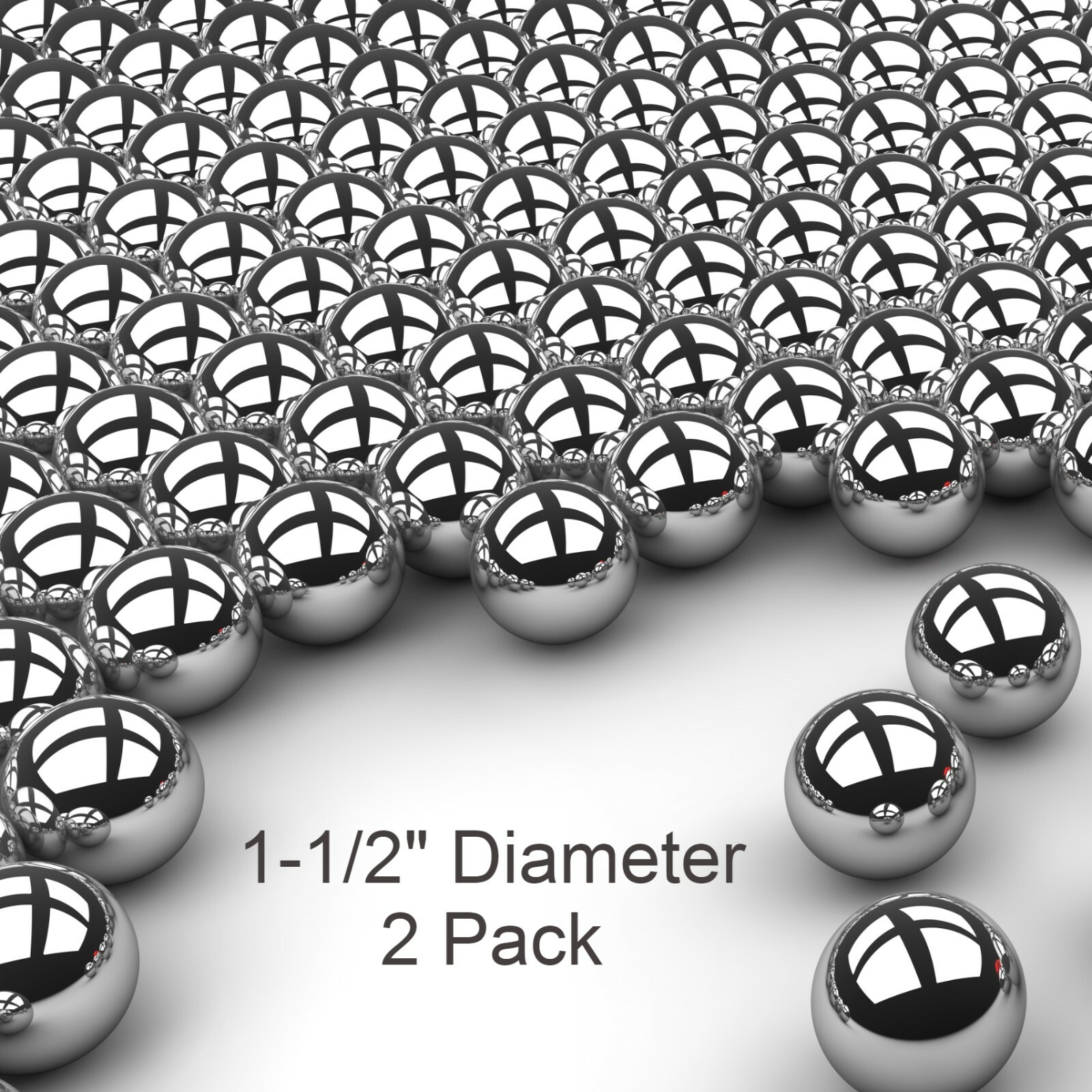 Two 1-1/2" Inch Large Paracord Monkey Fist Steel Bearing Balls Tactical Cores