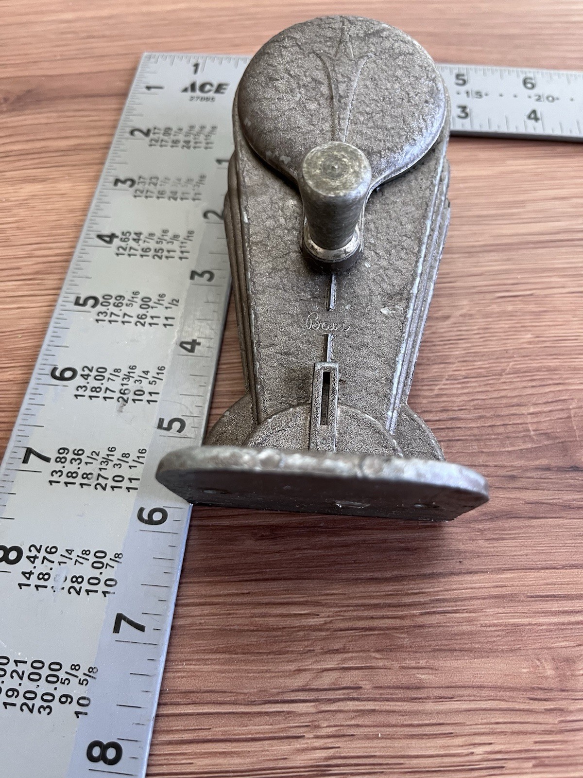 Vintage Mechanical Wizard Chicago Pencil Sharpener BASE ONLY 1900-1920 Cast-Iron