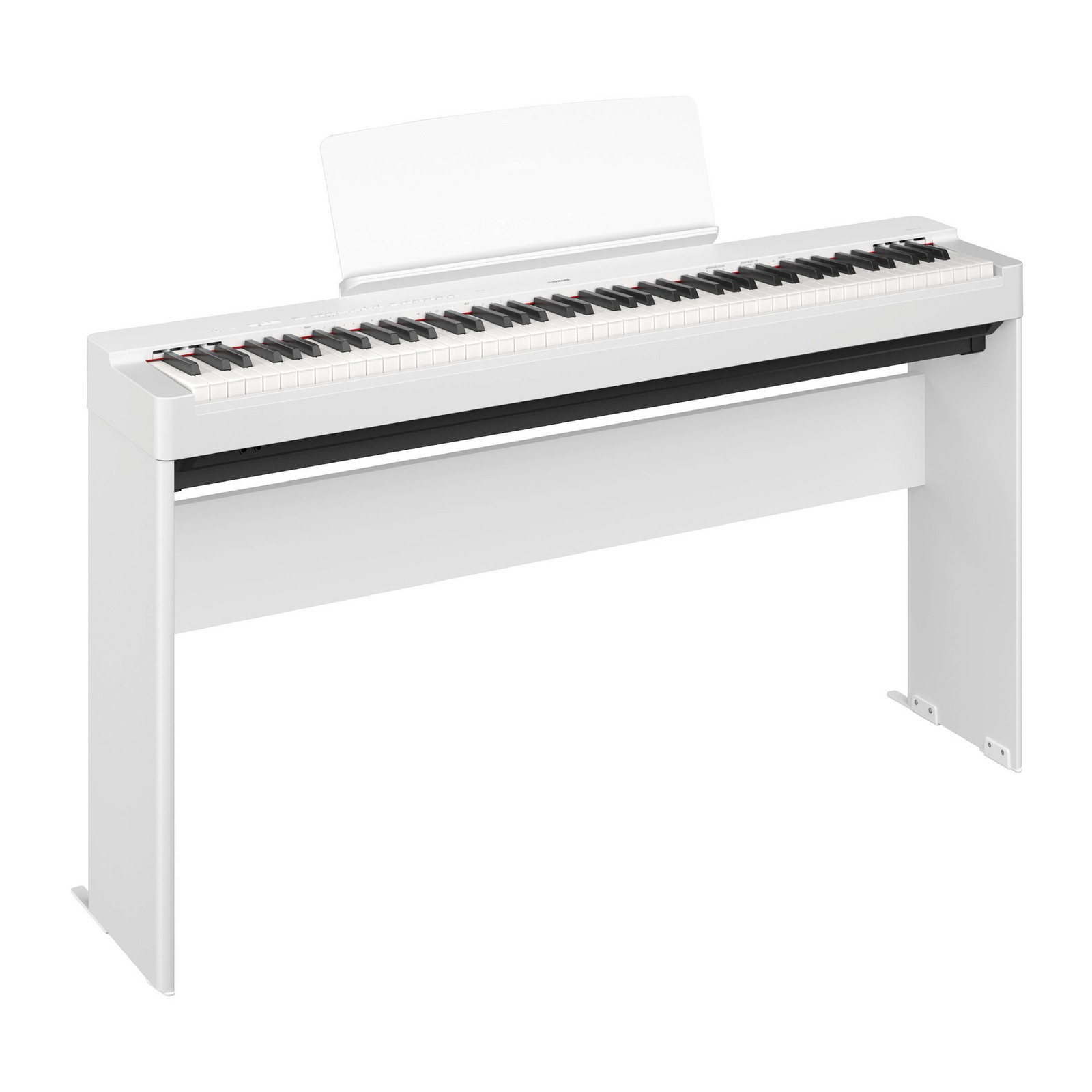 Yamaha P-225 88-Key Portable Electric Digital Piano Bundle with Stand (White)