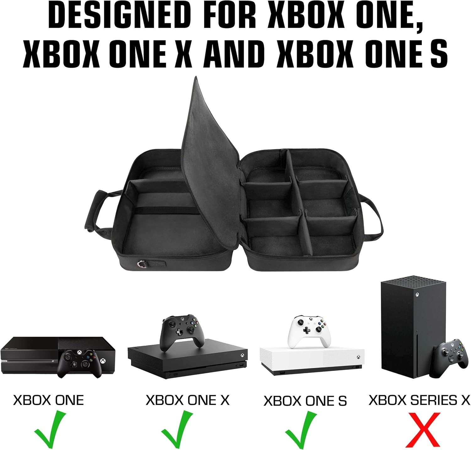 Xbox Gaming Headset Case with Water Resistant Exterior