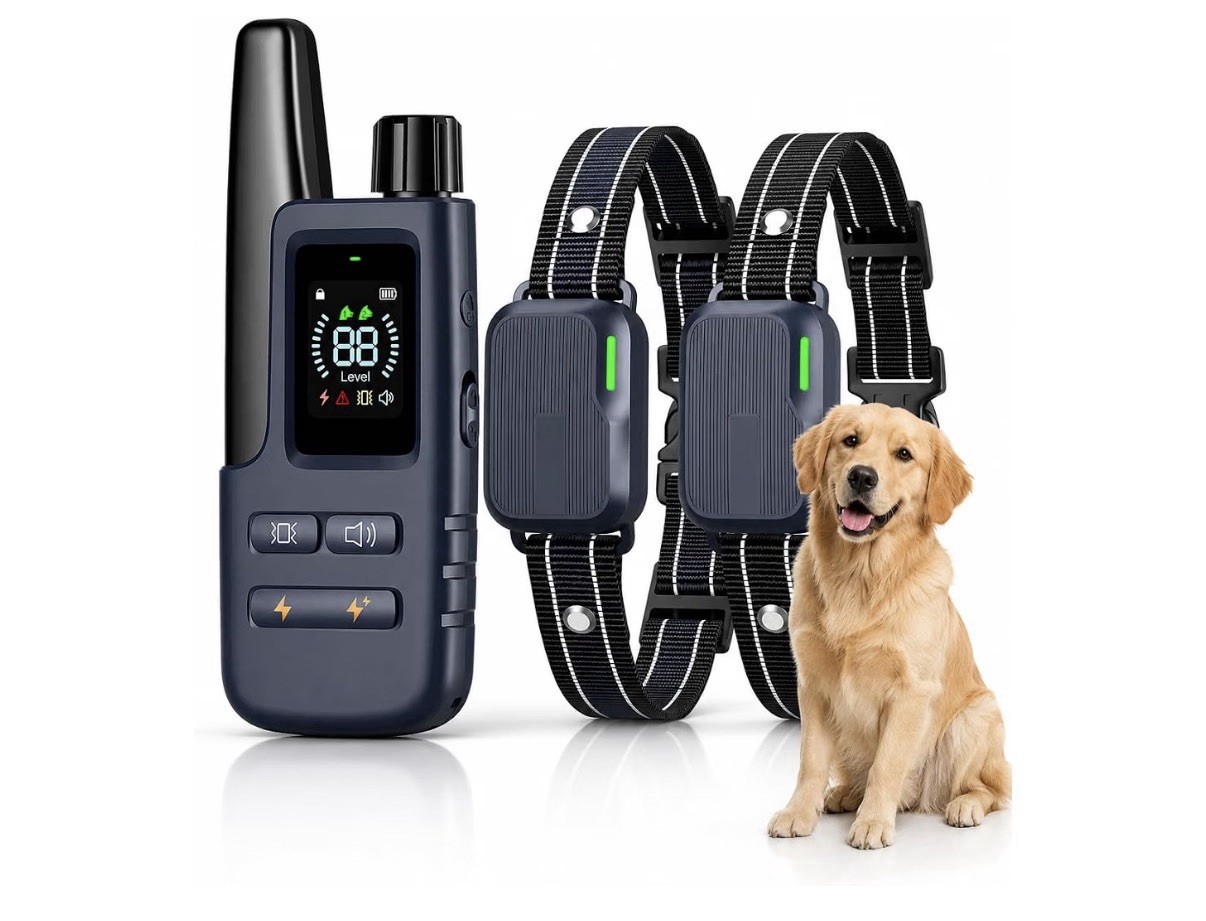 Haptop Dog Electric Collar for 2 Dogs Waterproof Rechargeable Dog Collar