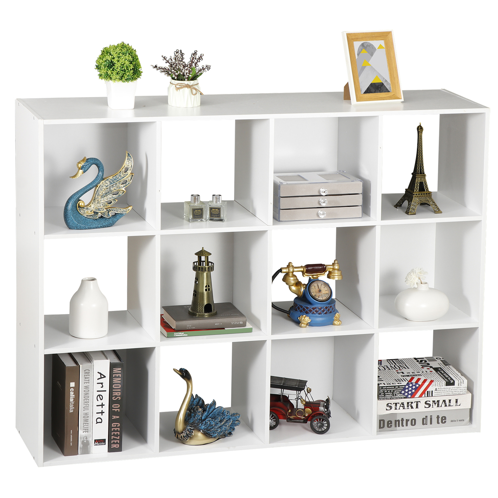 12 Cube Storage Organizer Bookcase Closet Storage for Home office Decor White