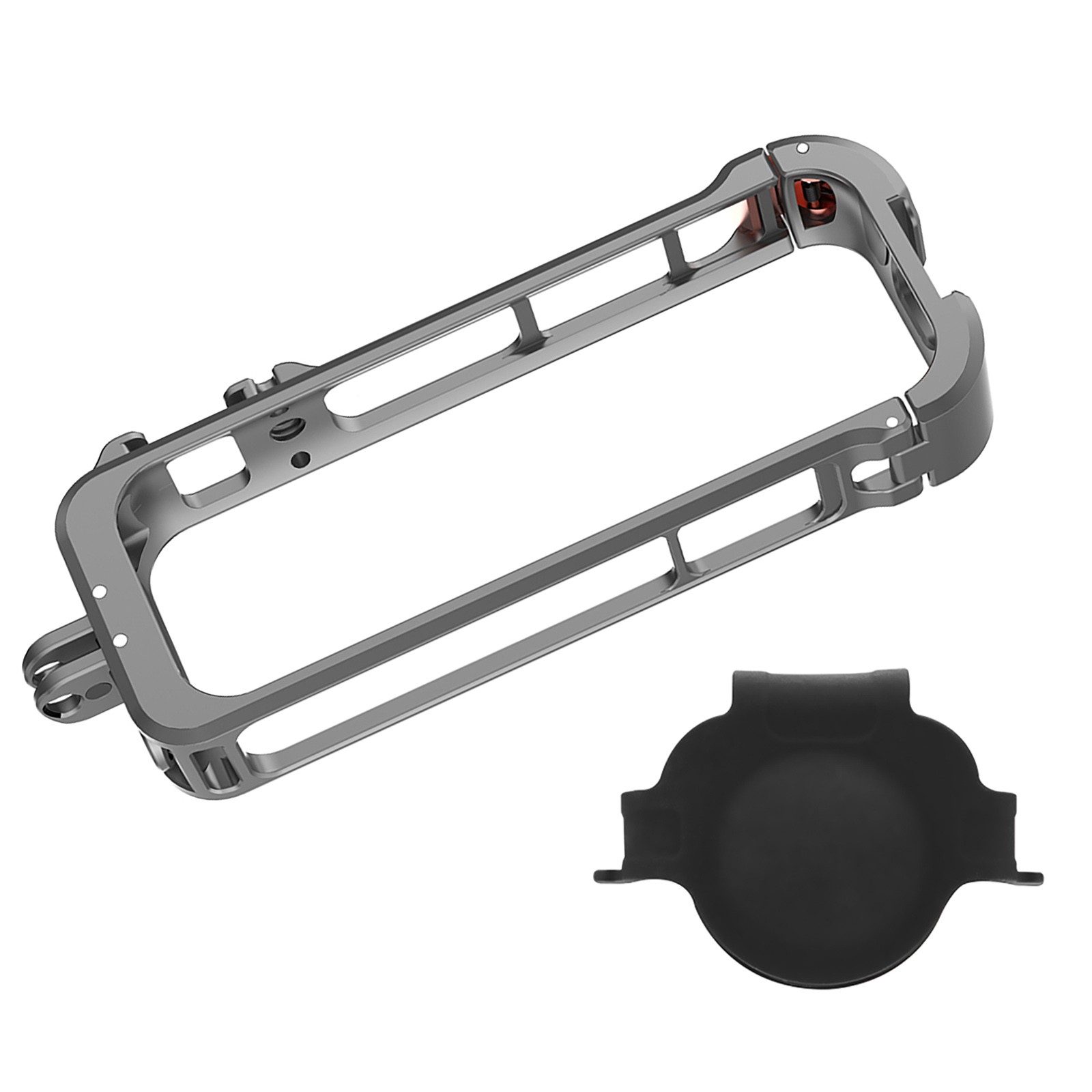 Protective Frame Case With Silicone Lens Cover Kit For Insta360 X4 Camera