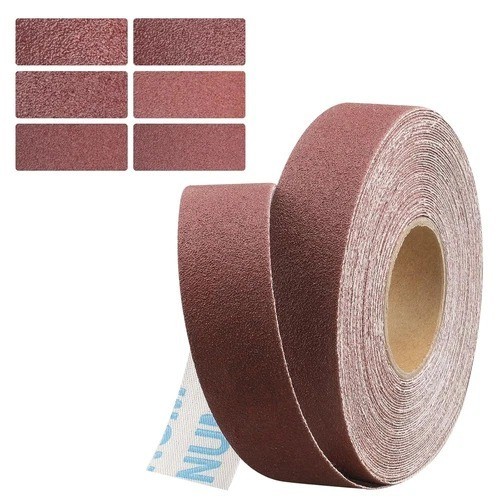 120 Grit Continuous Sandpaper Roll,1" x 32.11 Feet Emery Cloth Roll 10M, Red