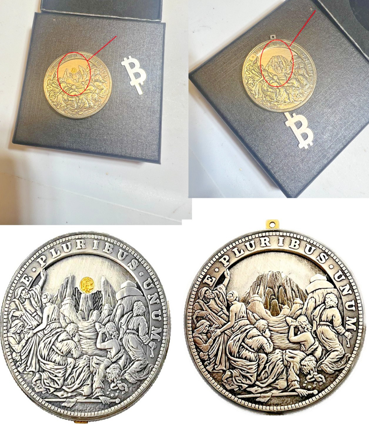 Unique Mechanical Morgan Dollar Hidden Bitcoin / Crypto With Mechanism Movement