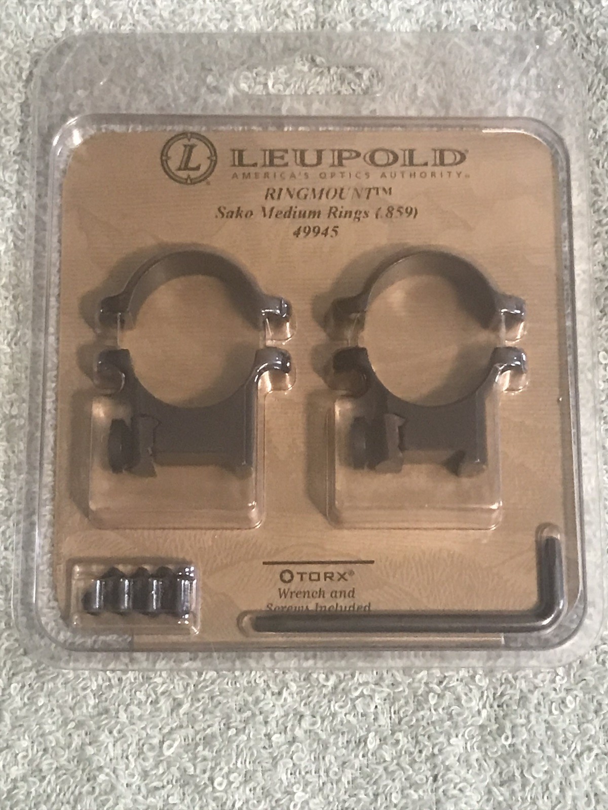 Leupold RM Sako 1" Medium Black  - 49945 NEW Includes hardware