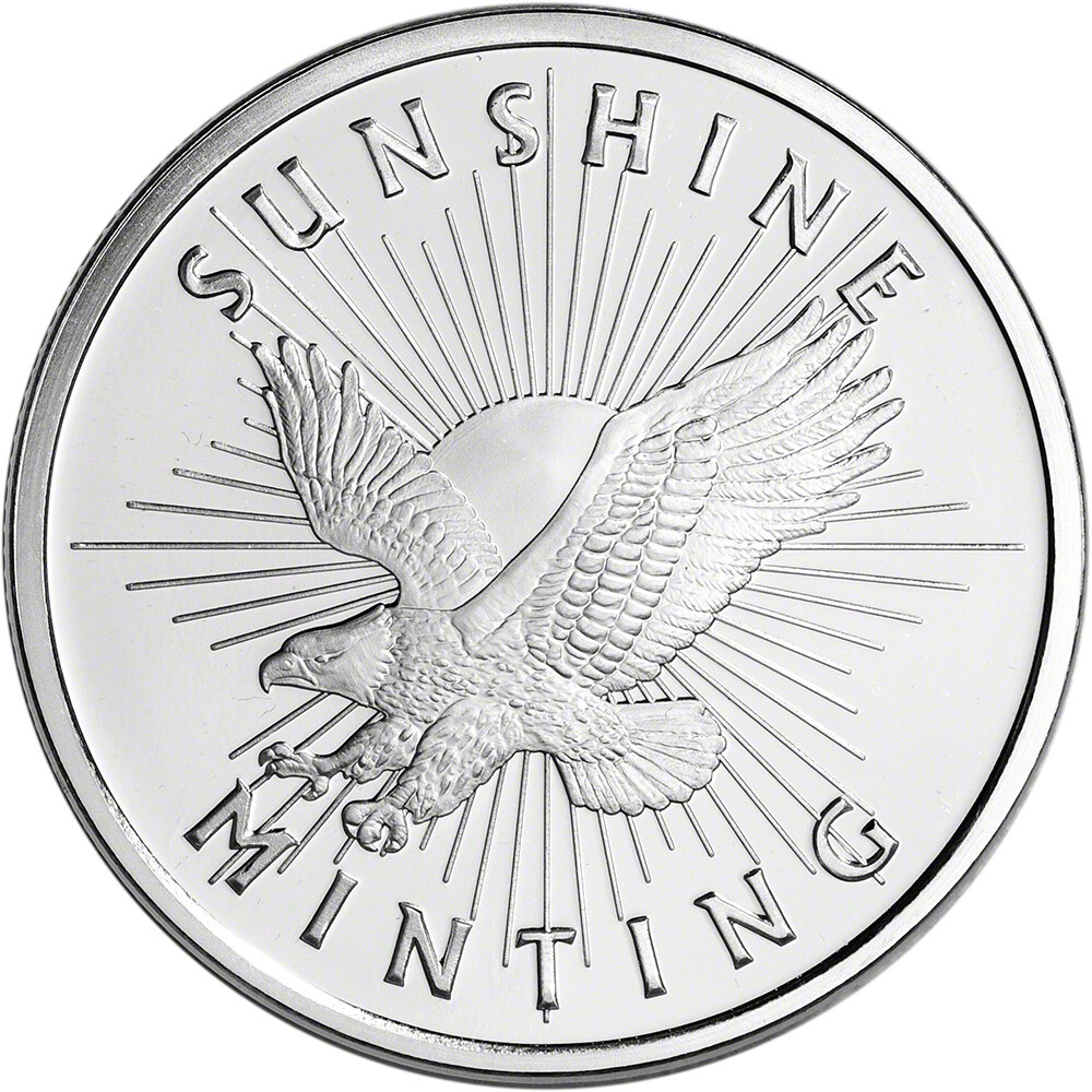 1 oz. Silver Round - Sunshine Minting - .999 Fine