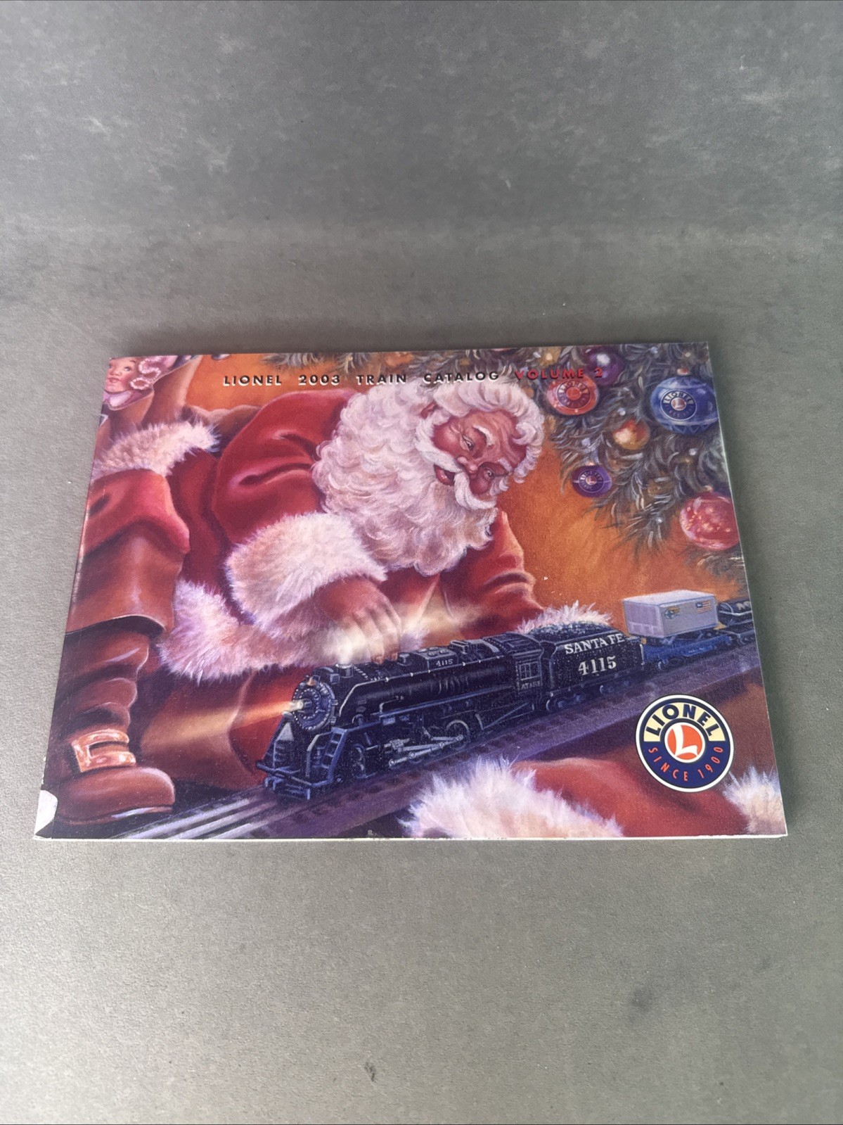 Lionel Toy Trains 2003 Catalog Volume 2 O Gauge Scale Book 153 Pages Santa Cover