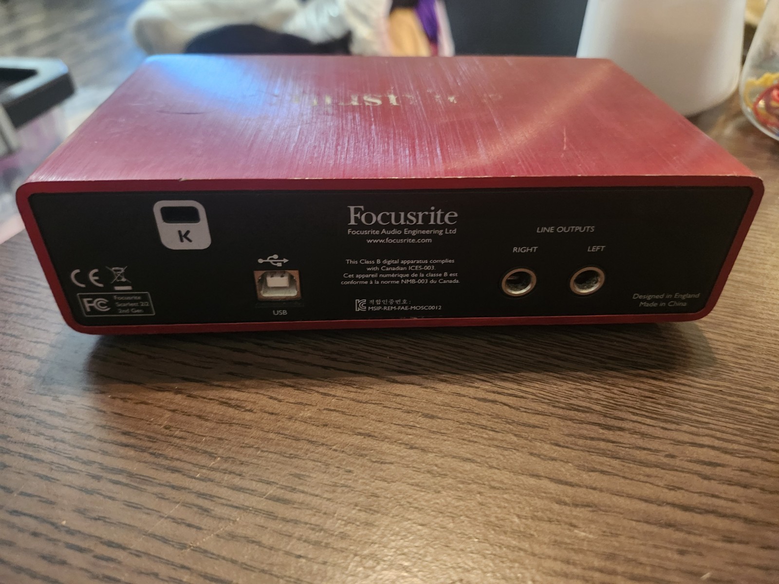Focusrite Scarlett 2i2 1st Gen Audio Interface