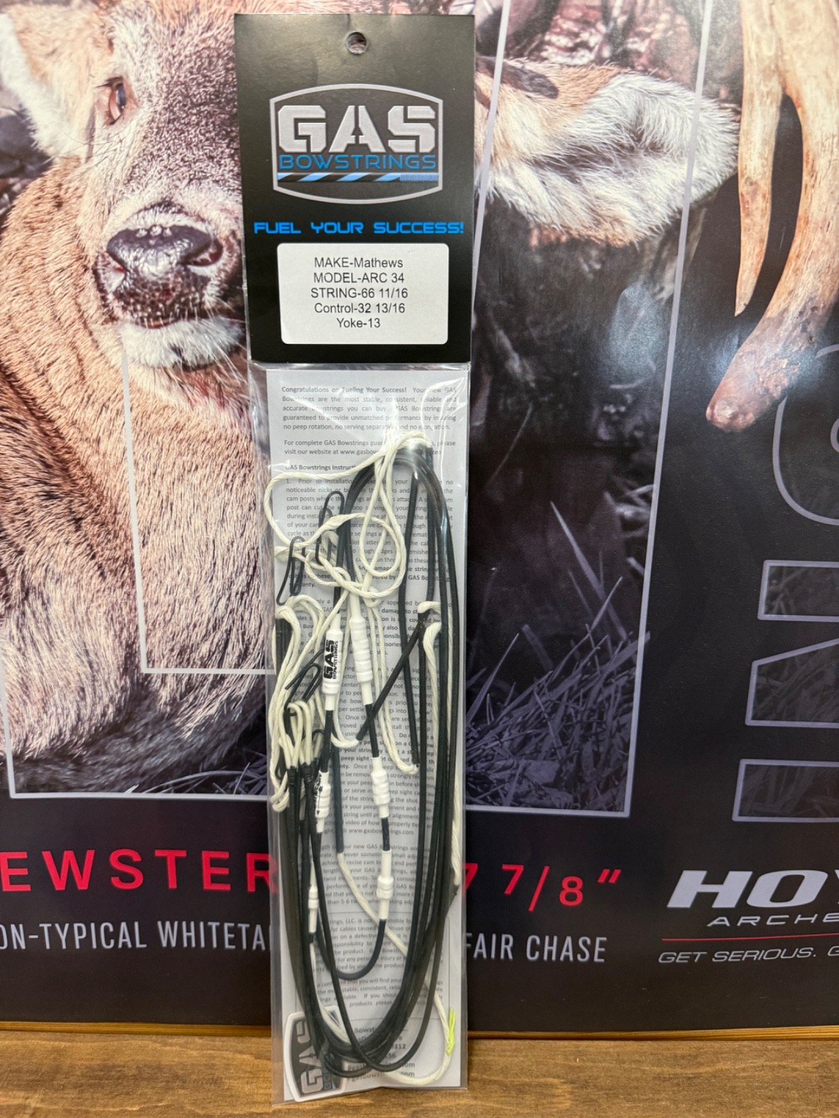 NEW Gas Mathews ARC 34 Bow Strings String COMPLETE SET Ghost White
