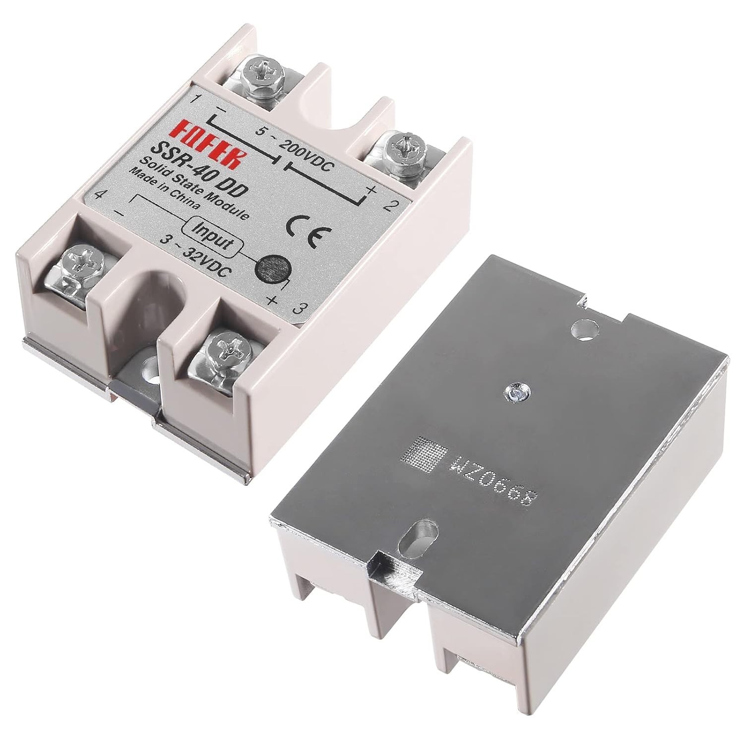 Solid State Relay DC to DC 3-32VDC to 5-200VDC 40A 2pcs