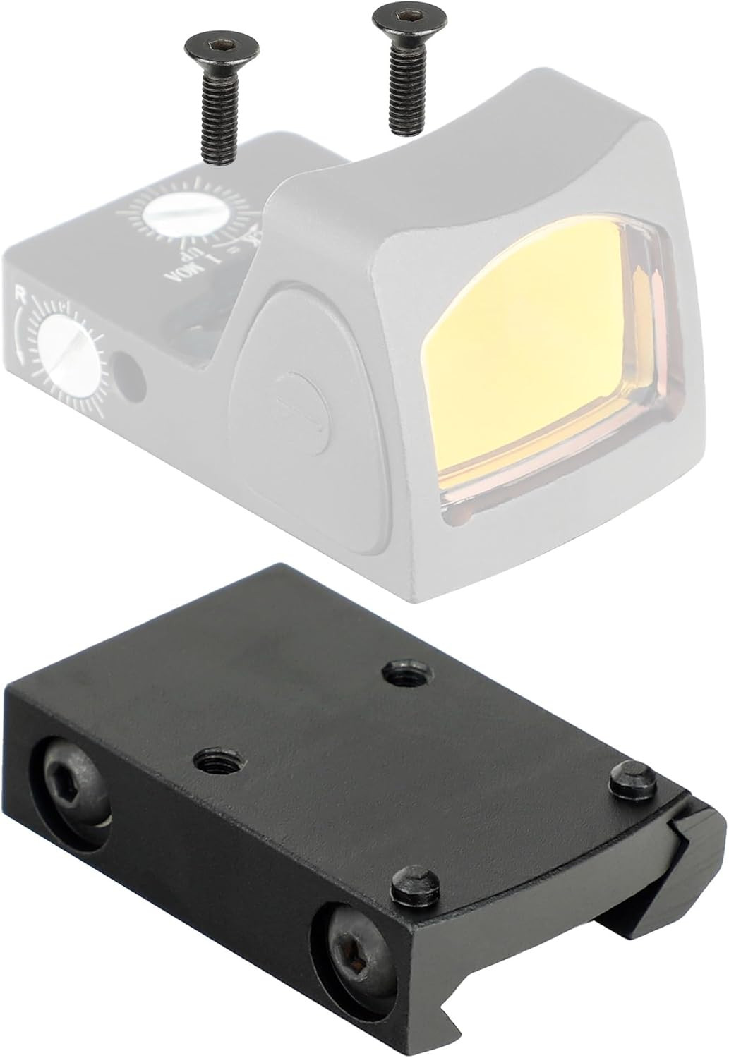 Ruggedized Miniature Red Dot Reflex Low Picatinny Mount for RMR and SRO