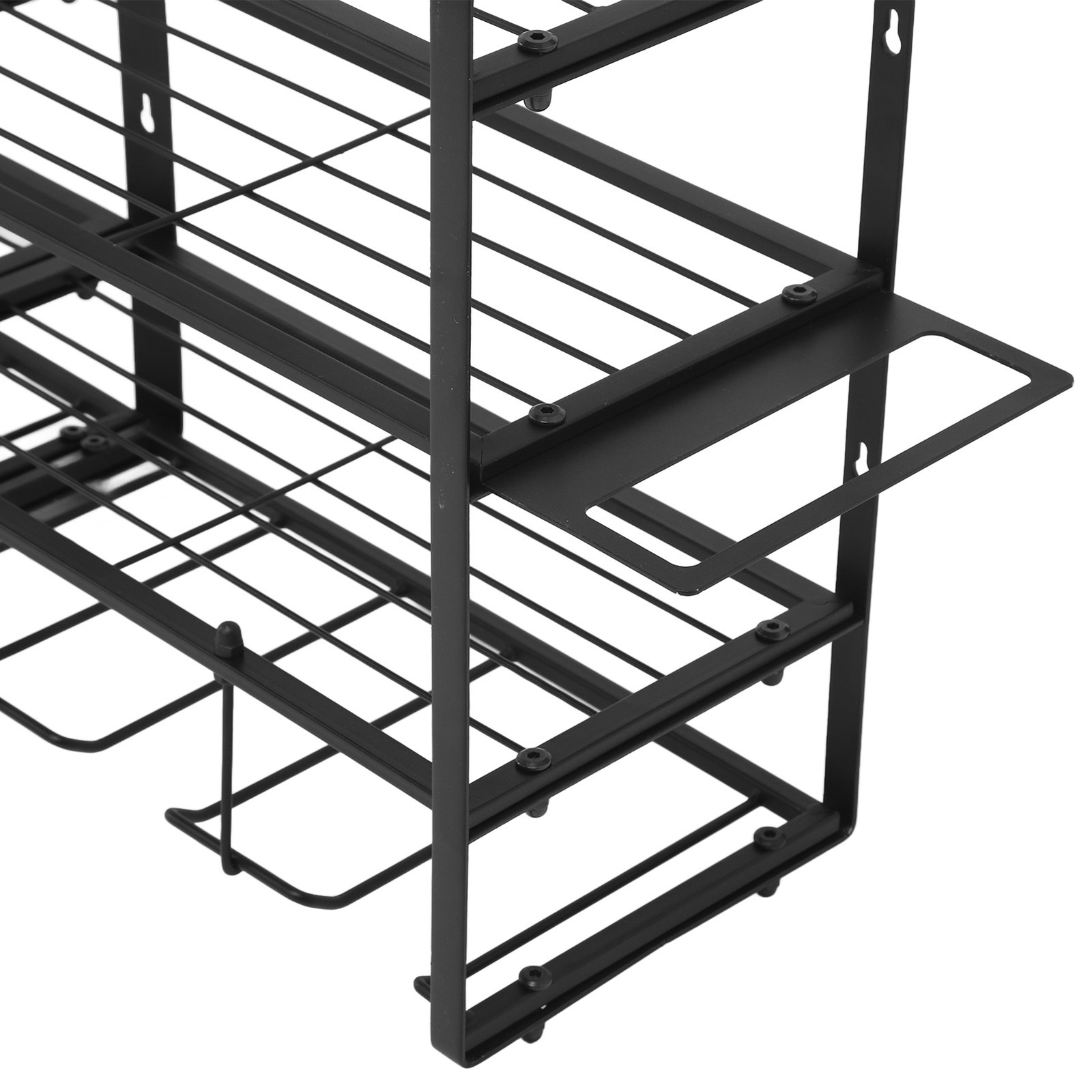 4 Layer Garage Power Tool Organizer Wall Mount Storage Rack Heavy Duty