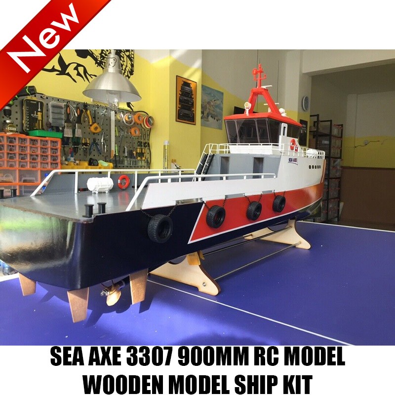 1PC SEA AXE 3307 900mm RC Model Wooden Model DIY Ship KitS