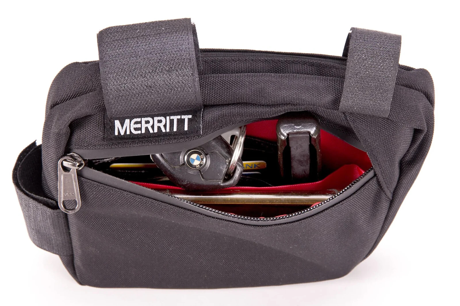 MERRITT CORNER POCKET FRAME BAG - BICYCLE FRAME BAG - RED