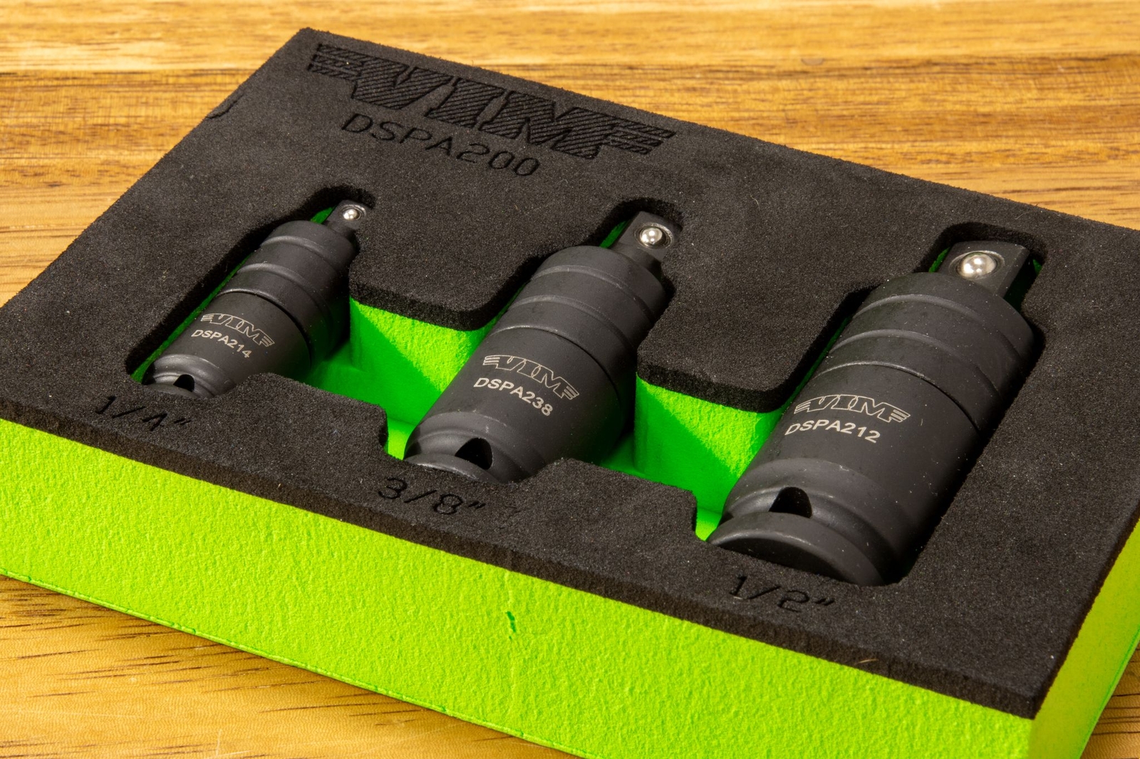 VIM Tools 3  Pc. Impact Dual Swivel Pinless Adapter Set DSPA200