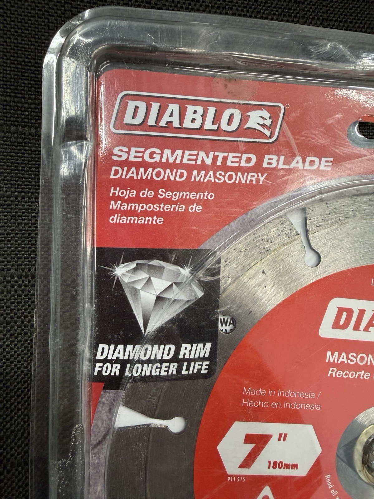 Diablo DDD070SEG101C Masonry Diamond Cut Off Blade, 7" New