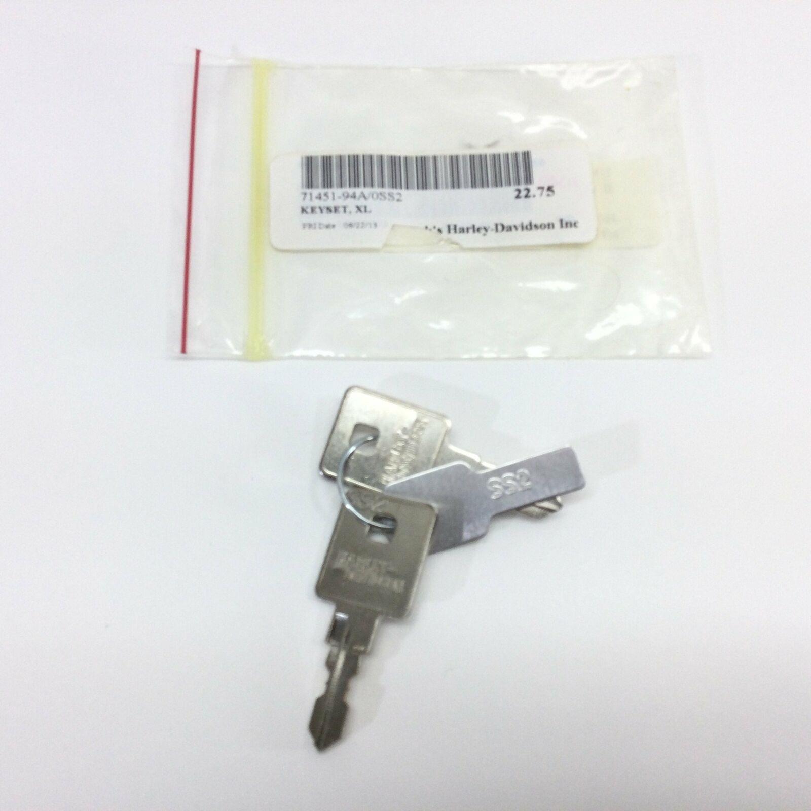NOS Genuine HARLEY DAVIDSON Sportster XL KEY SET OEM CODE 0SS2 71451-94A