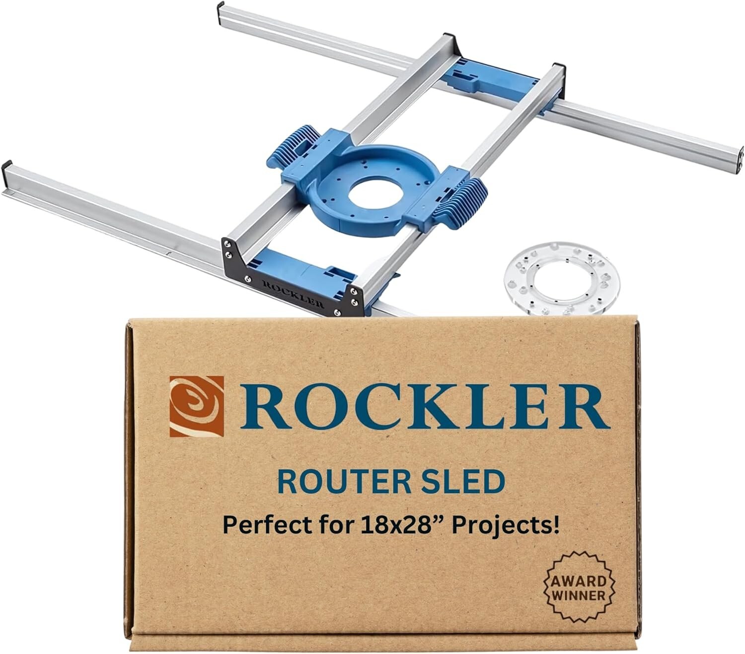 Router Sled, Benchtop Board Slab Flattening Jig | Precise Router Flattening Sled