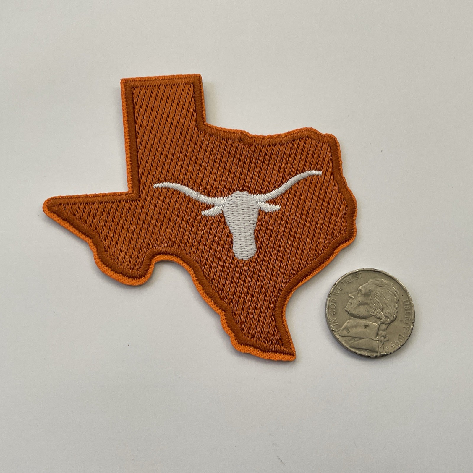 Texas Longhorns vintage iron on embroidered patch 3” X 3”