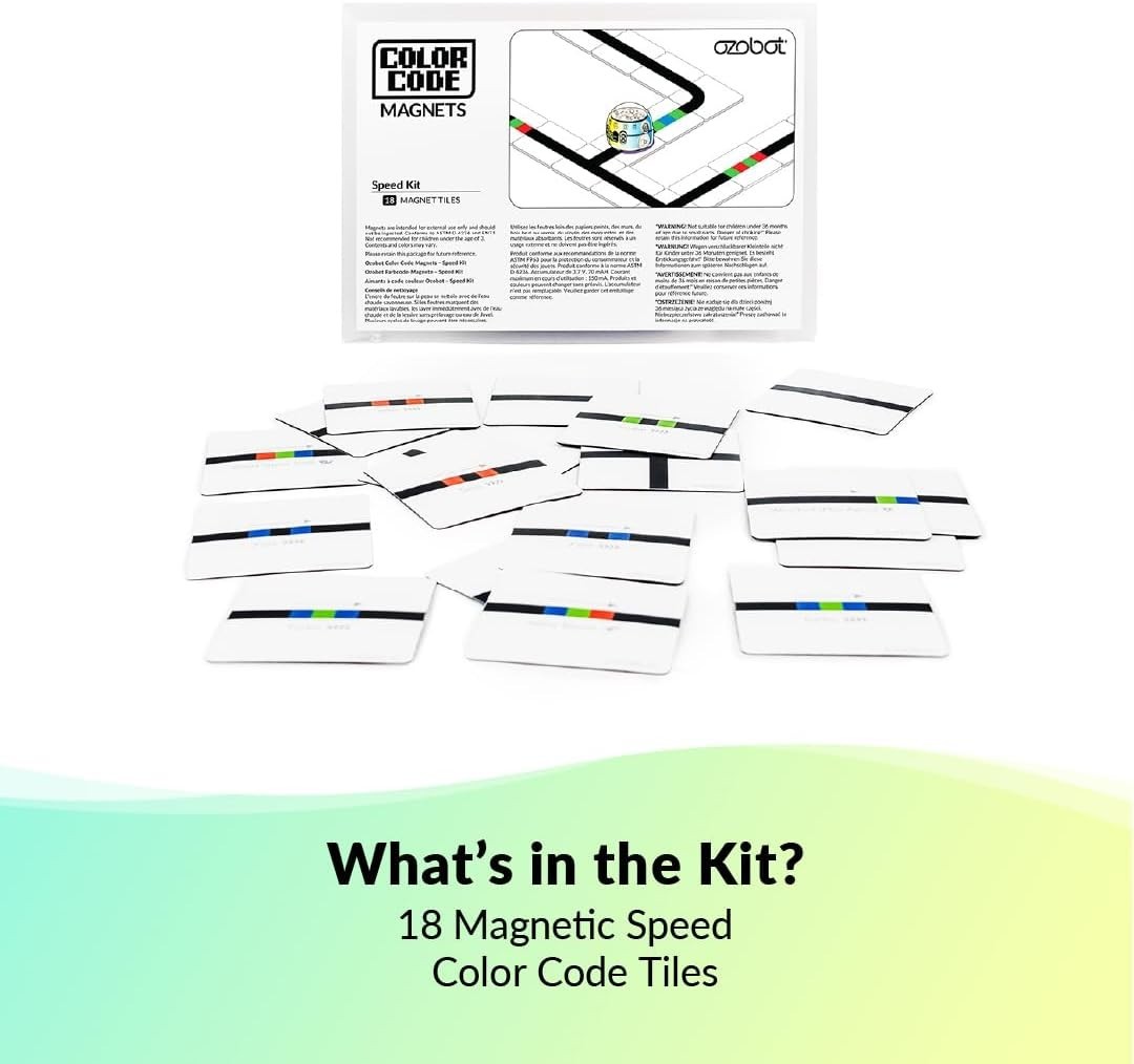 Color Code Magnets Speed Kit, Interactive Coding Learning Tool for Kids Ages ...