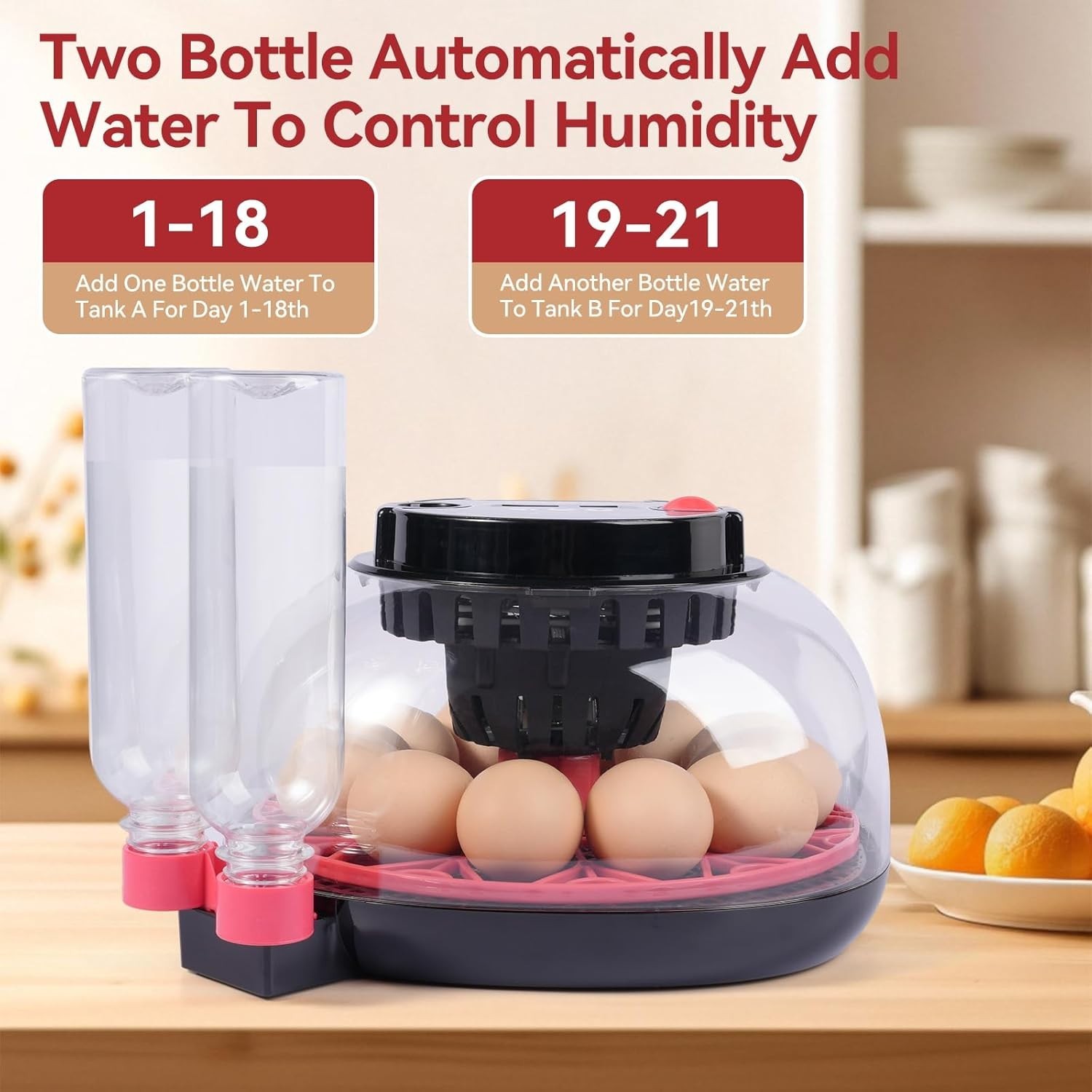 12 Egg Incubators for Hatching Eggs, Chicken Egg Incubator with Automatic Egg...