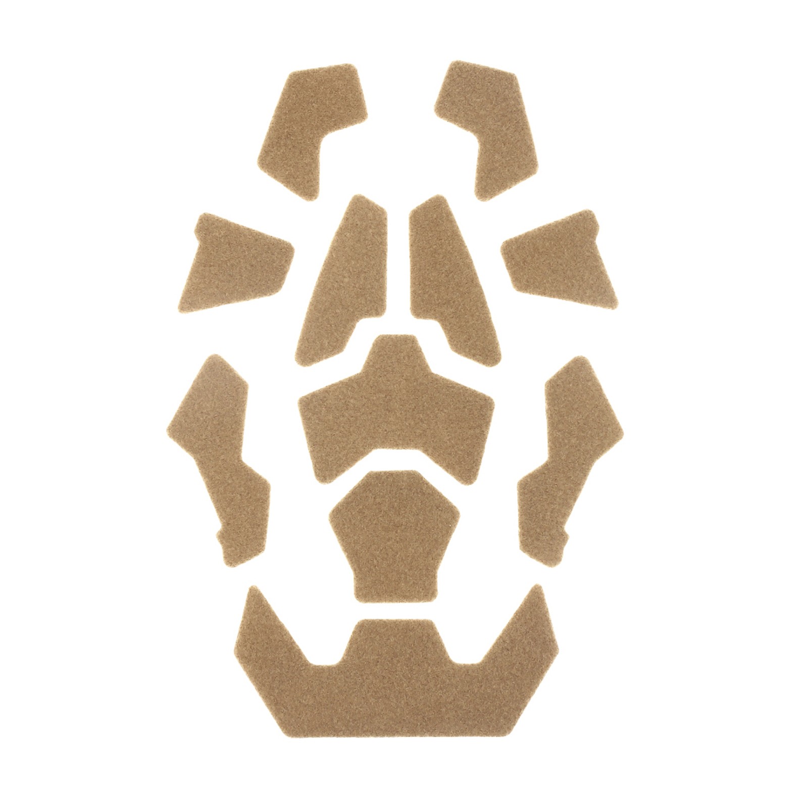Brown Tactical Fast Helmet Magic Sticker Hook&Loop Fastener Sticky Sticker p