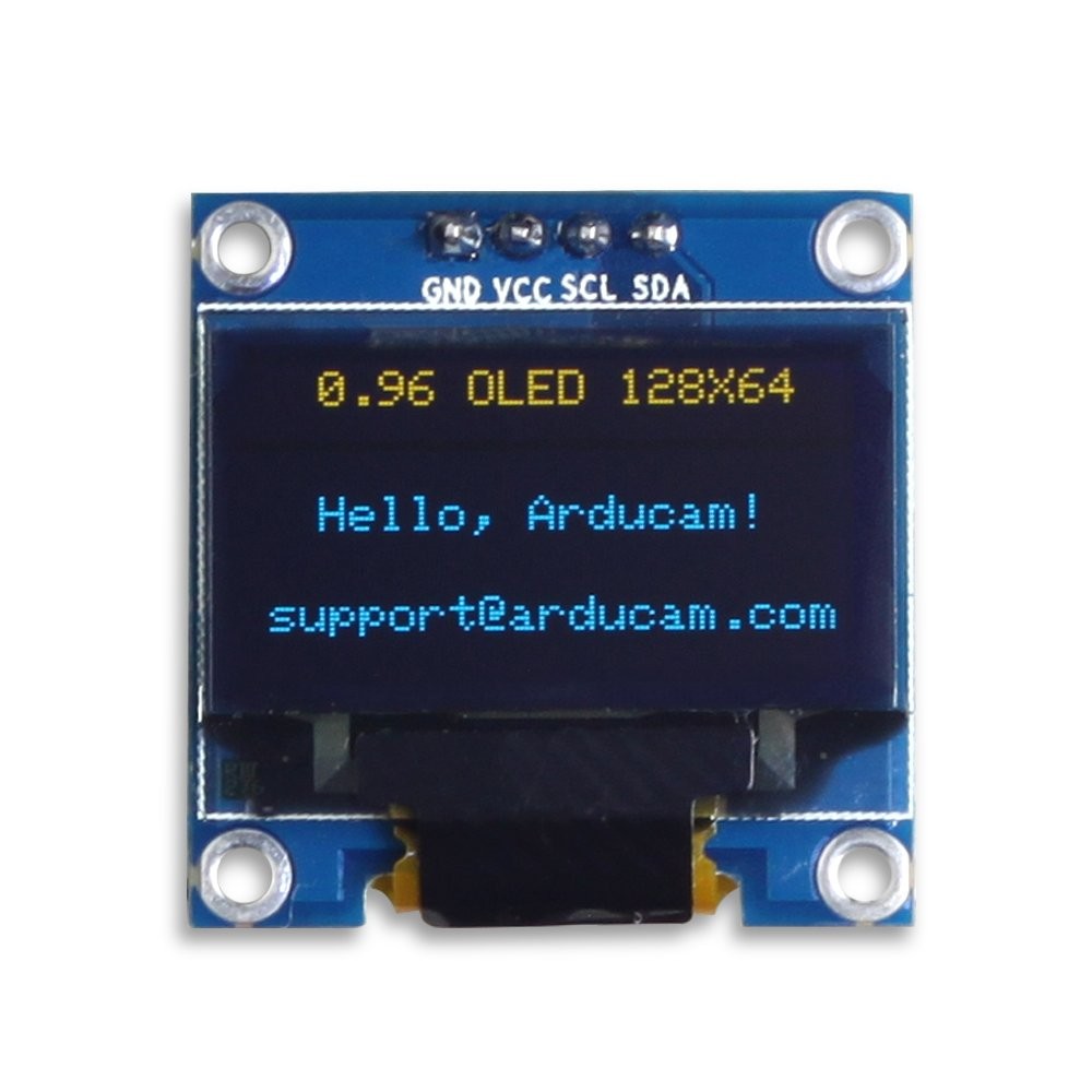 0.96 Inch OLED Module 12864 128x64 Yellow Blue SSD1306 I2C Serial Display Board