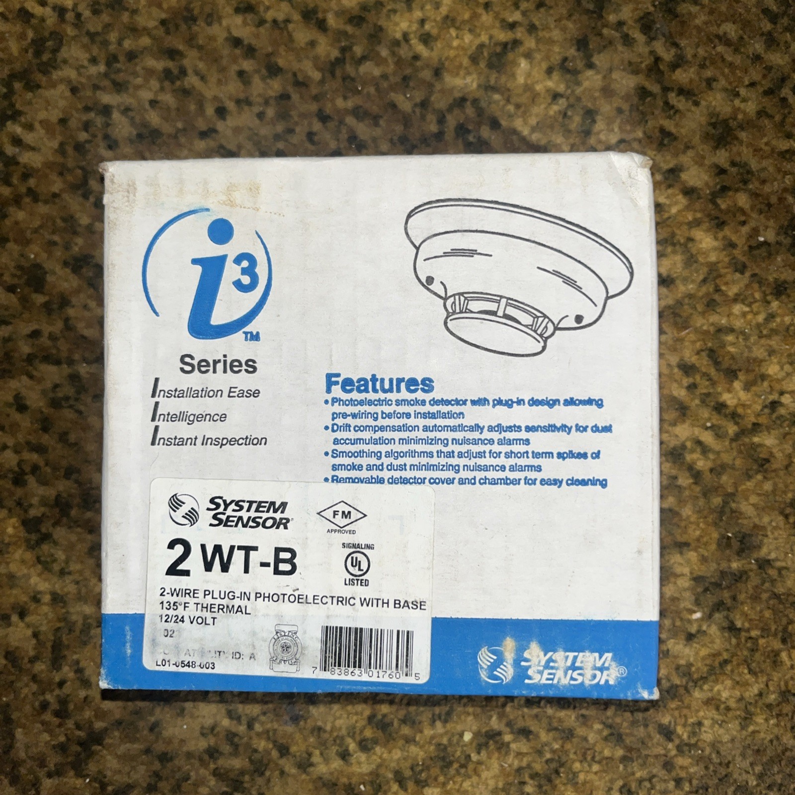 System Sensor 2WT-B Photoelectric Smoke Detector - Same Day Shipping (SEALED)