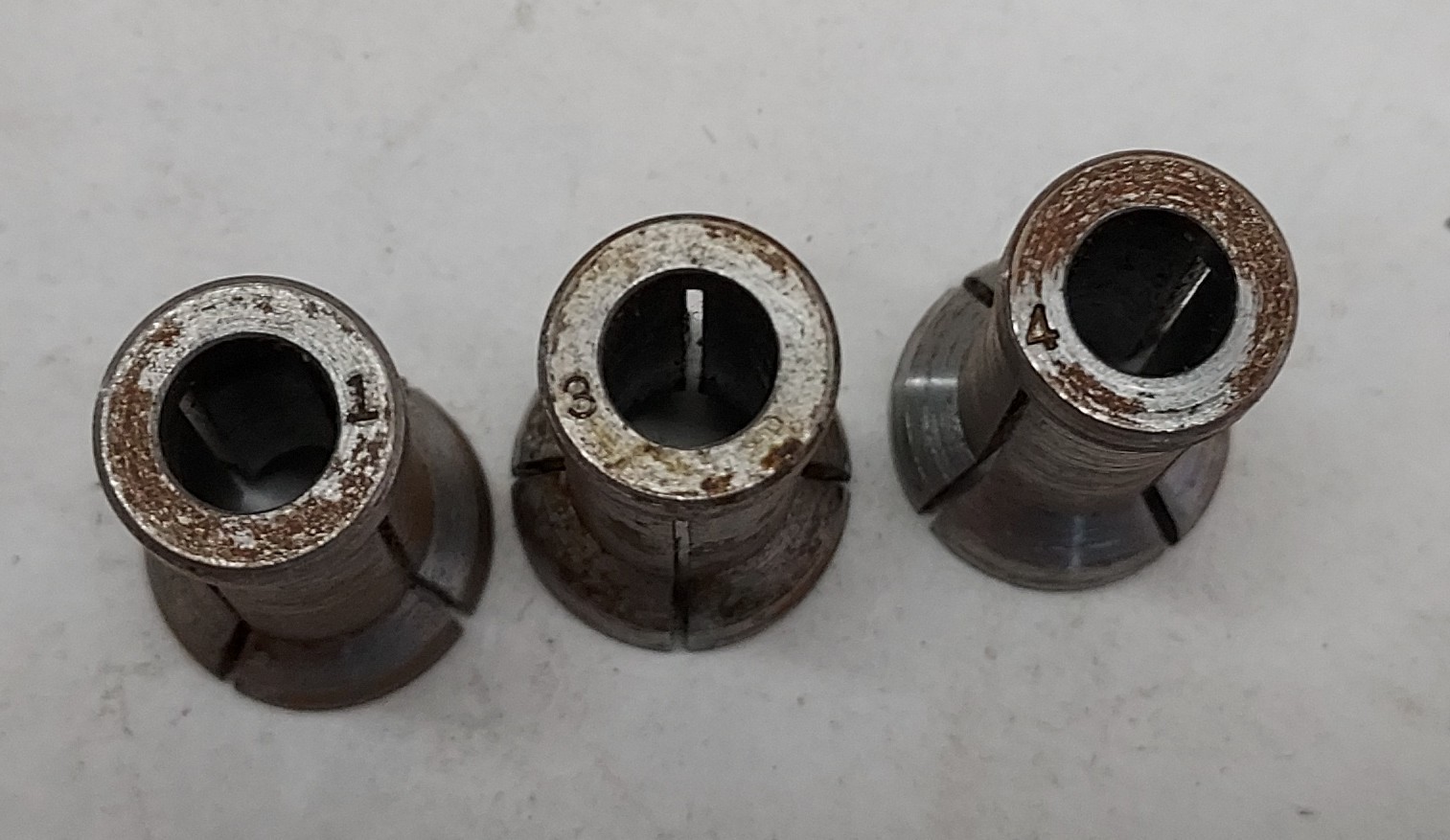 3 - Case Trimmer Collet #1, #3, #4 Reloading Equipment Tool