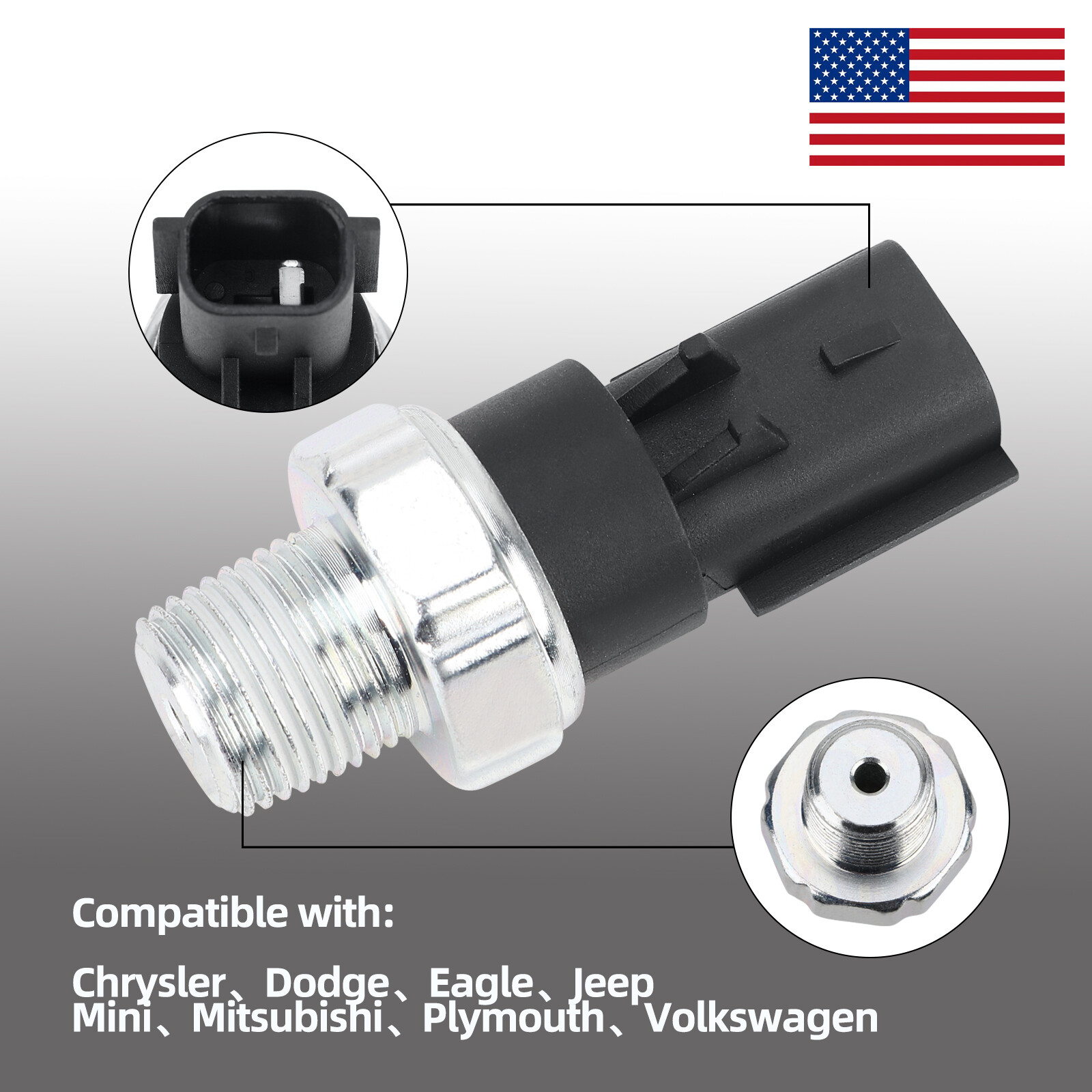 Engine Oil Pressure Switch Sender Unit Sensor For DODGE JEEP CHRYSLER 1.5L 1.6L