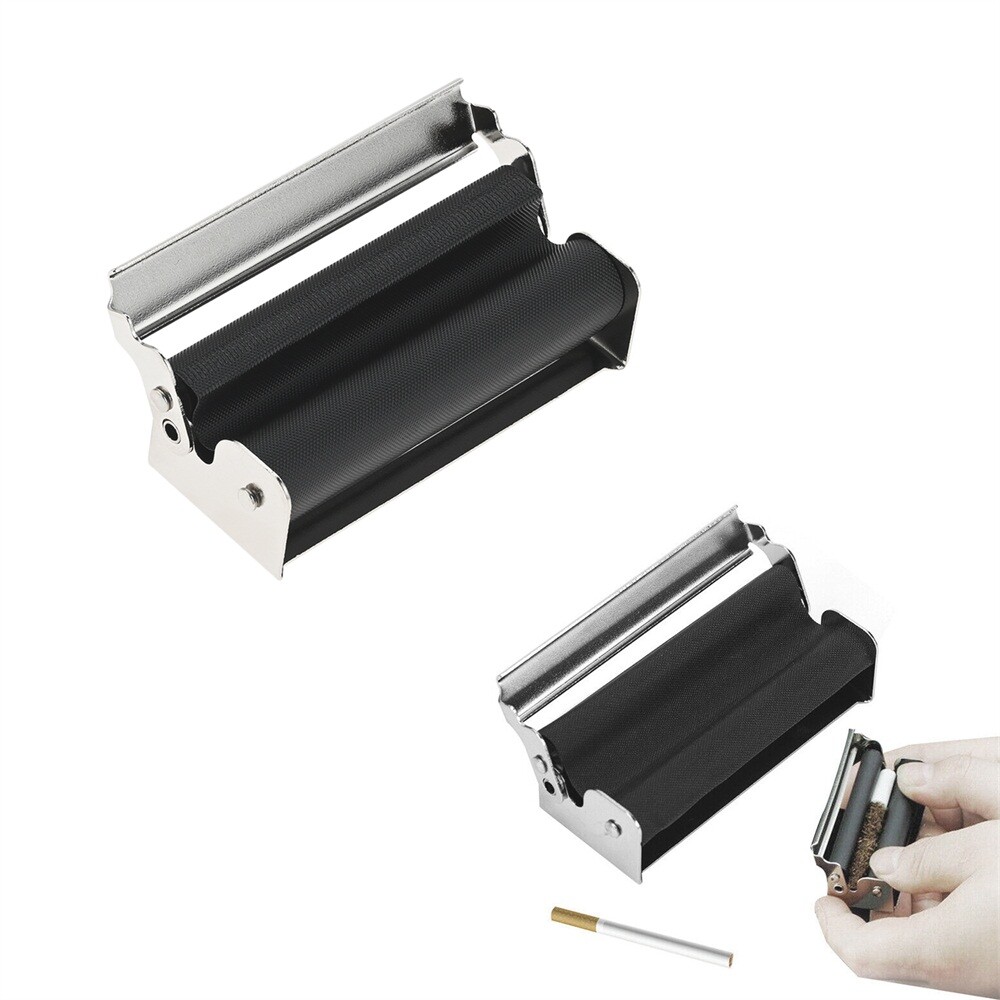 New 70mm Cigarette Roller with Lid Cigarette Maker Roller Machine Smoker Needs