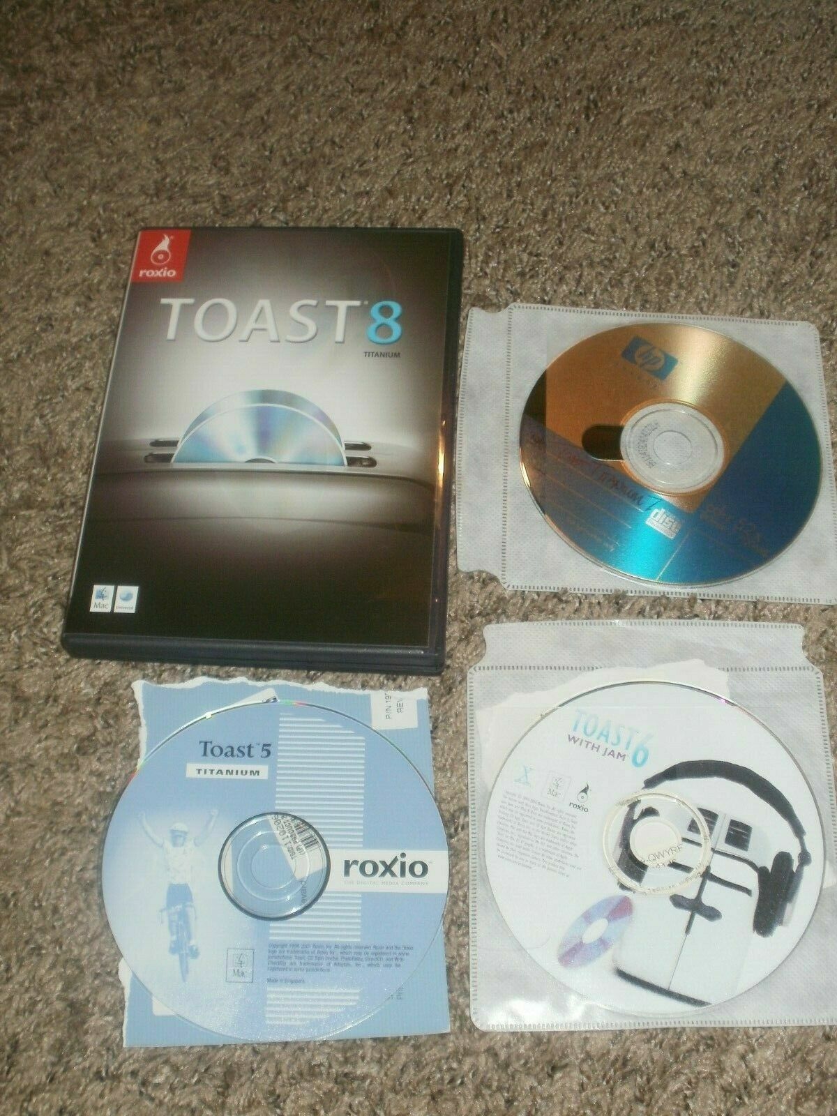 Roxio TOAST 6 with Jam 7 5 8 Titanium LOT SET