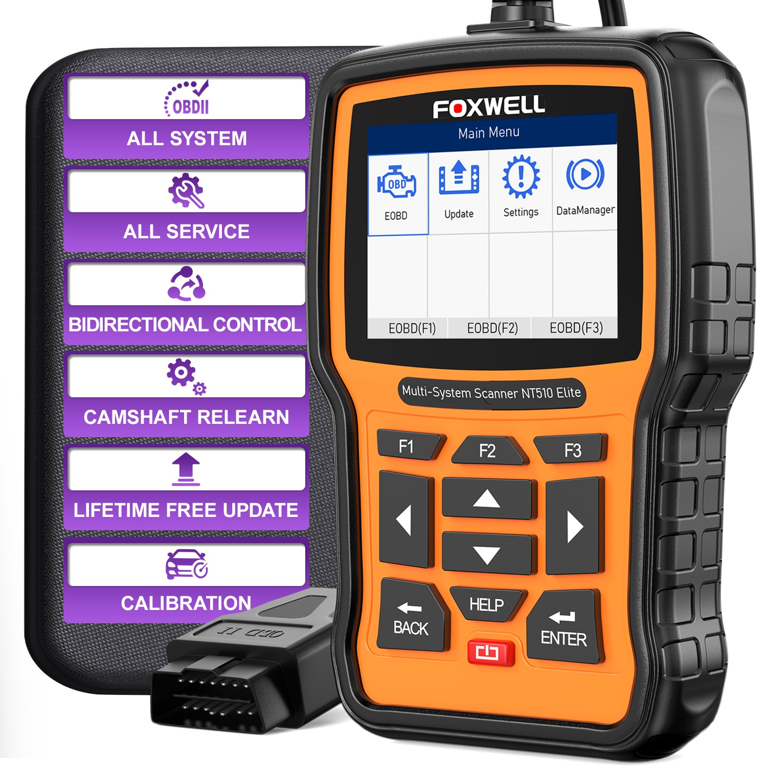 Foxwell NT510 Elite for FUSO All System Active Test OBD2 Scanner Diagnostic TPS
