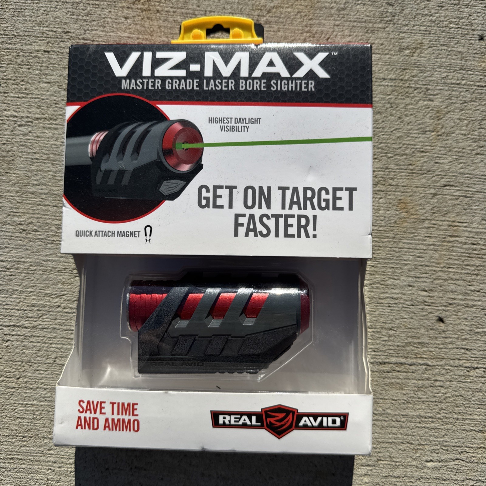 Real Avid Viz-Max Laser Bore Sighter, Green Laser, Fits Multiple Rifle Calibers