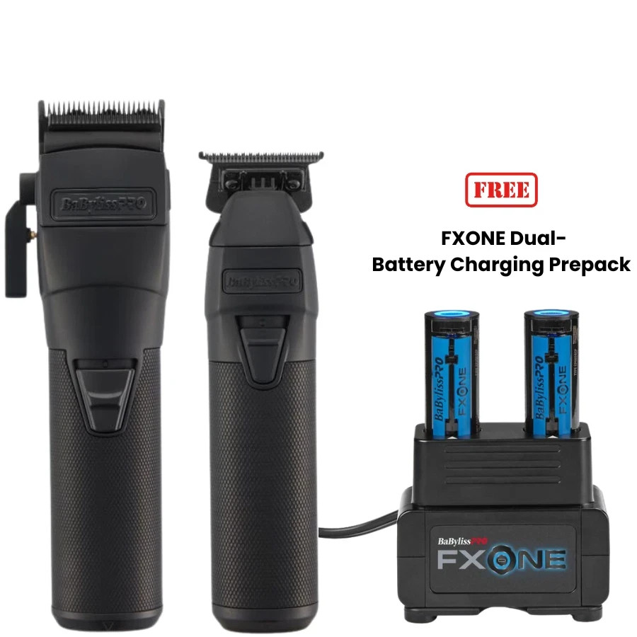 BaByliss PRO FXONE Black FX Clipper & Trimmer w/ Free Battery Set - BRAND NEW