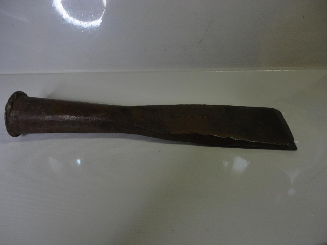 Large Williams wood Chisel 10 1/4".  Used but needs sharpening  & has wood plug