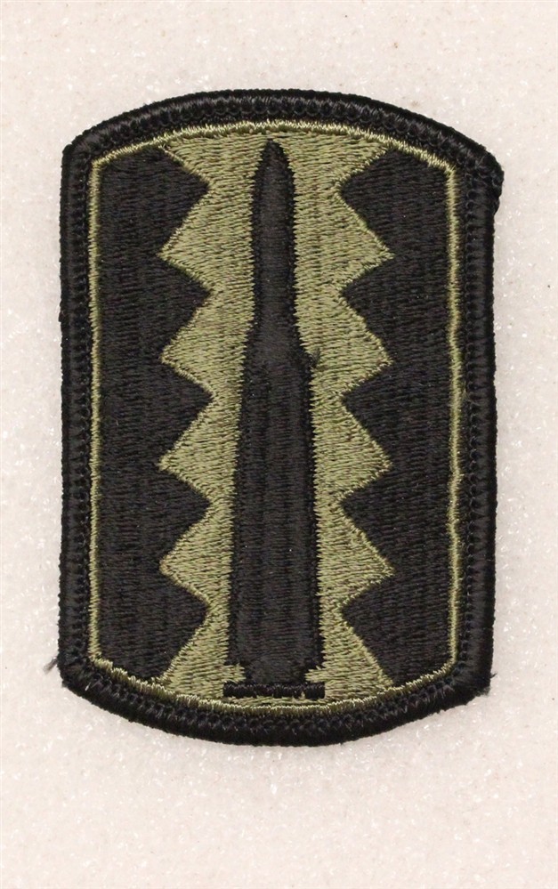 Army Patch: 197th Infantry Brigade - subdued, merrowed edge