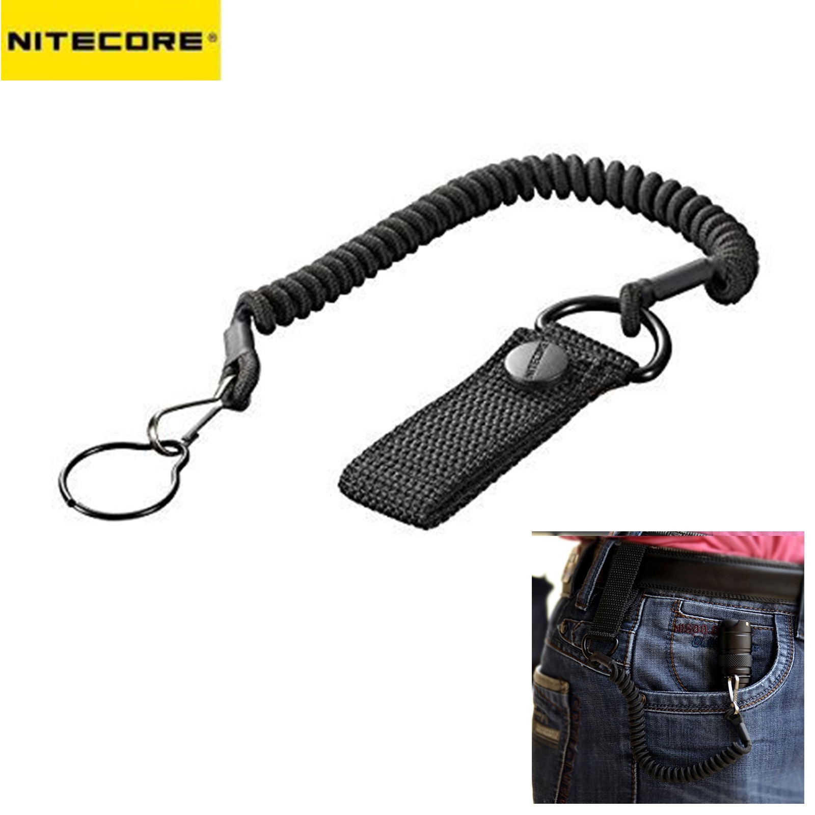 NiteCore NTL20 Tactical Lanyard for P12GTS P12GT P20 P20UV EC23 EC20 Flashlights
