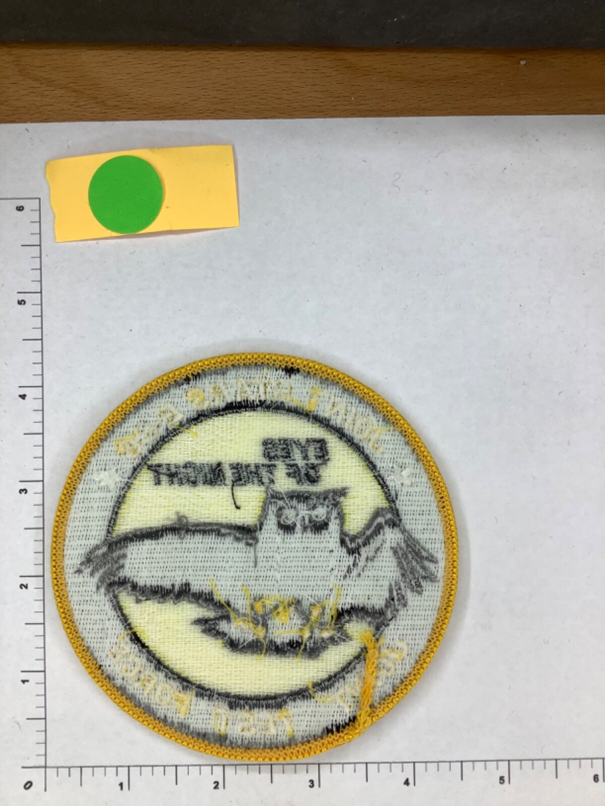 USAF JOINT TEST FORCE JOINT STARS E-8C EAYS OF THE NIGHT SQUADRON PATCH