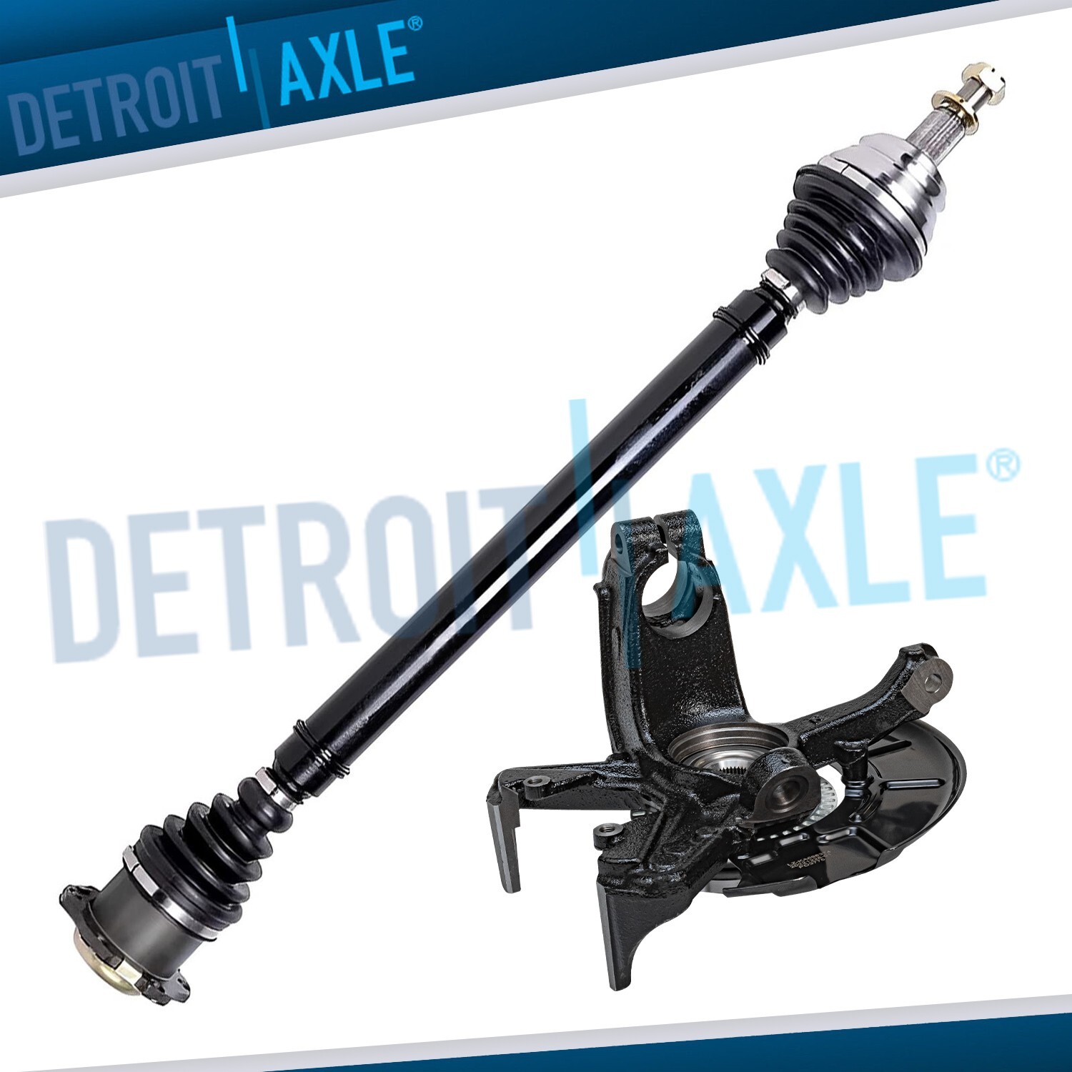 Front Right Knuckle Wheel Hub CV Axle for 2000-2004 Volkswagen Beetle Golf Jetta